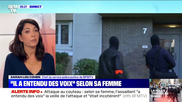 Attaque au couteau: selon sa femme, l'assaillant a entendu des voix la veille de l'attaque et était incohérent