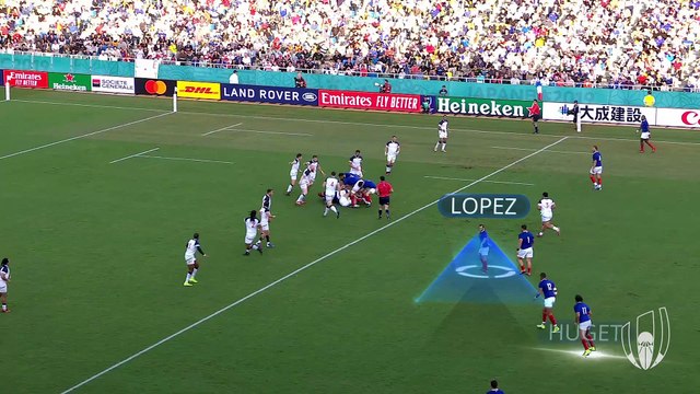 Camille Lopez's amazing kicking game v USA - Rugby World Cup 2019