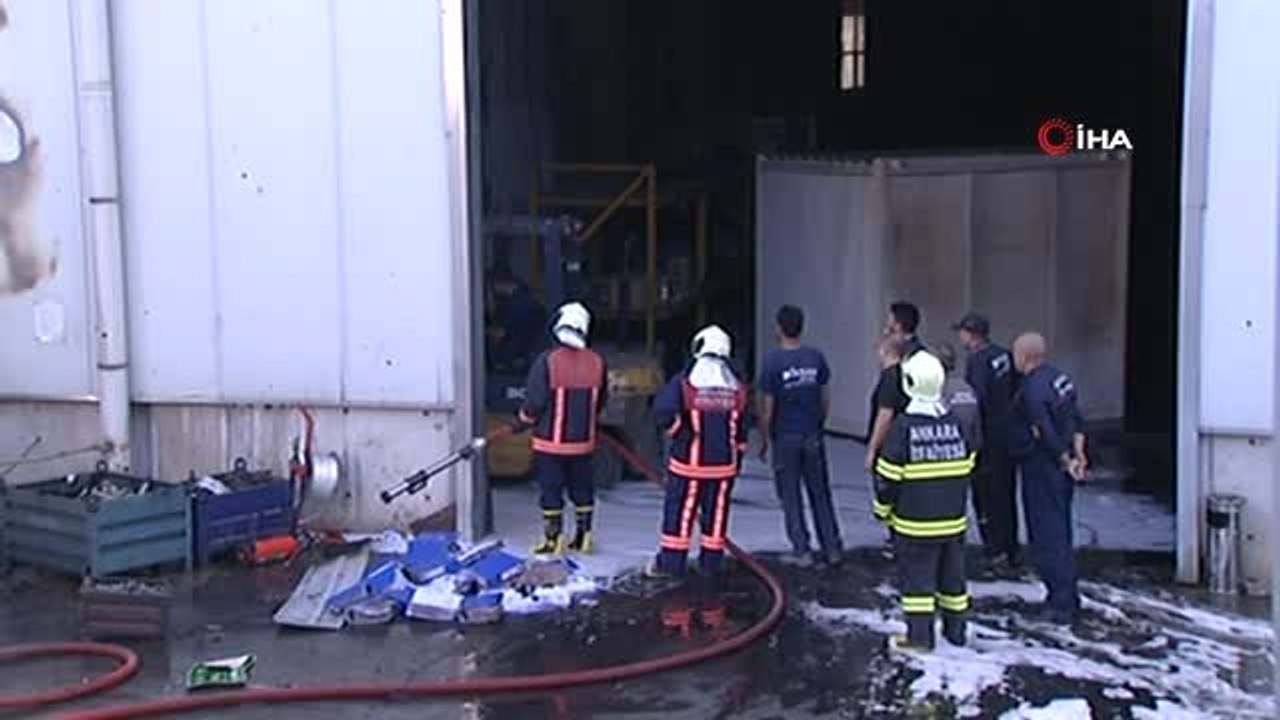 Sincan organize sanayi bölgesinde fabrika yangını
