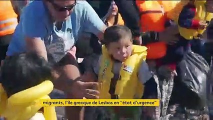 Migrants : l'île grecque de Lesbos en "état d'urgence"