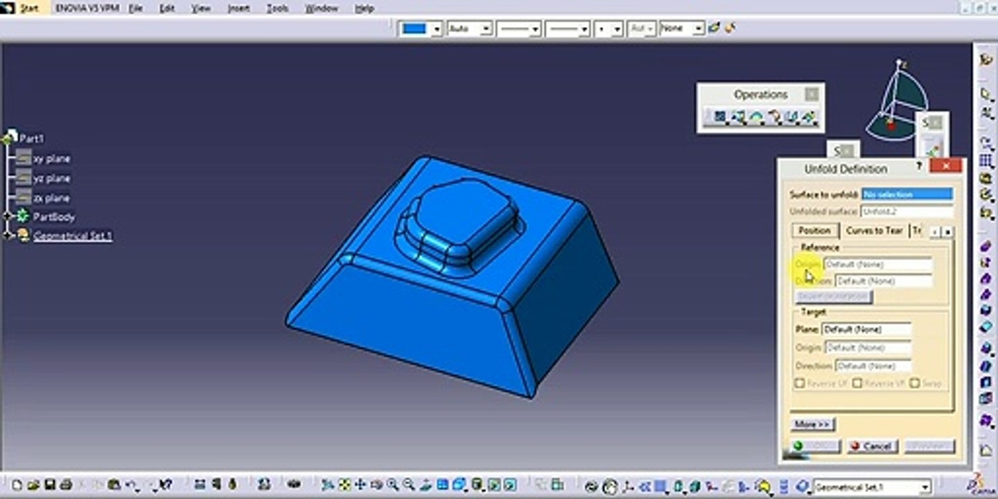 Unfolding in Generative Sheet Metal Design_catia V5 Advanced