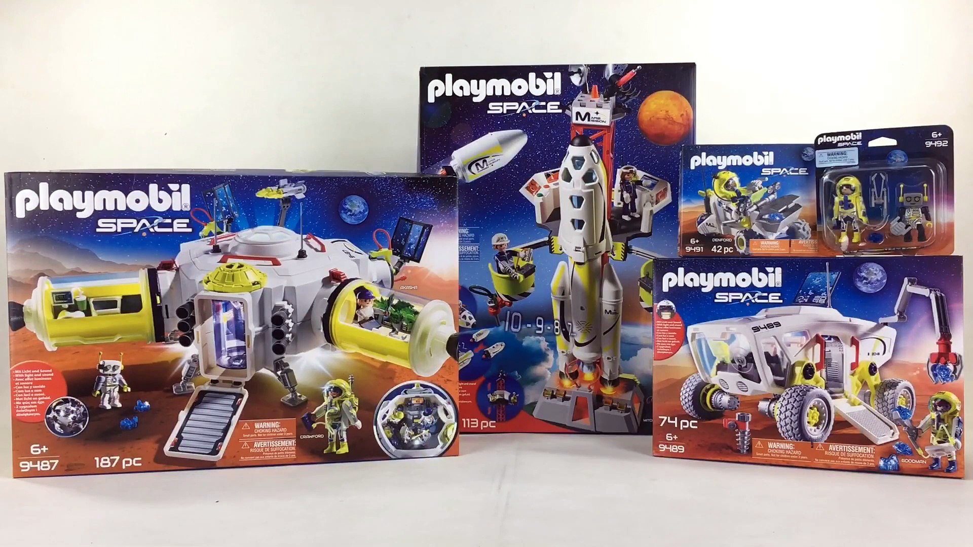 PLAYMOBIL SPACE : Mars Mission Playsets Space Station, Rover and Rocket -  video Dailymotion