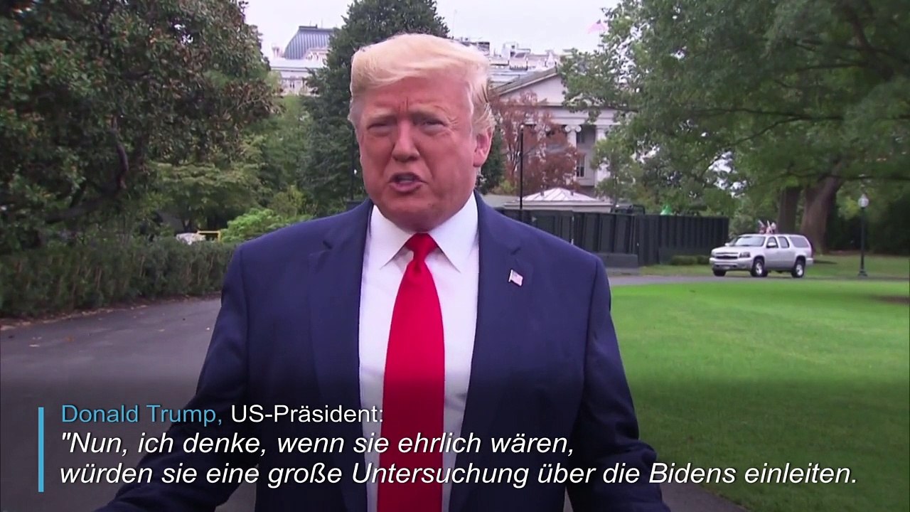 Trump fordert china zu ermittlungen gegen die bidens auf