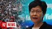 Hong Kong leader announces ban on protester face masks