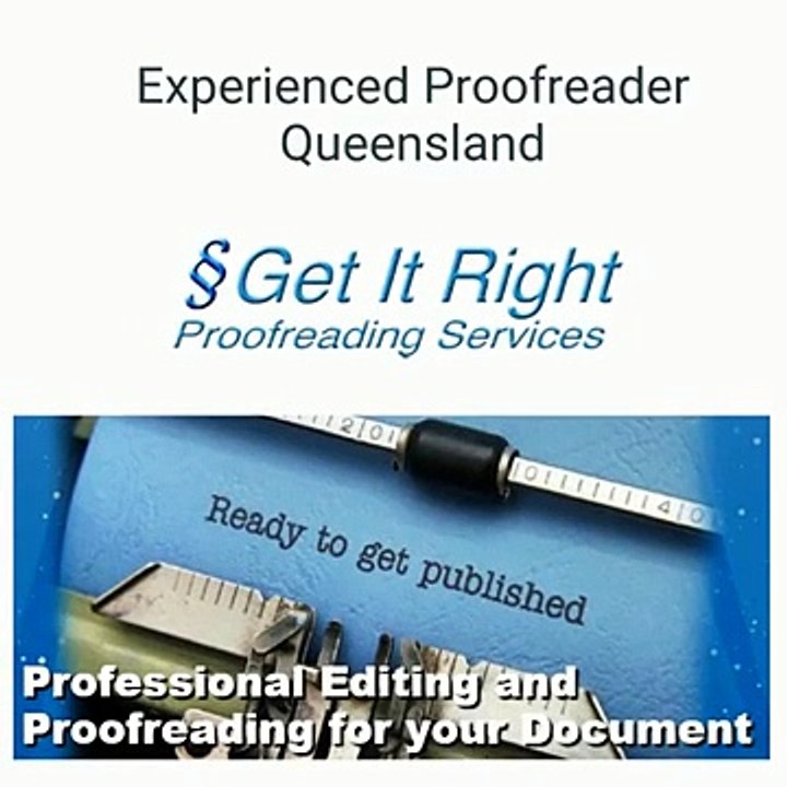 Experienced Proofreader Queensland