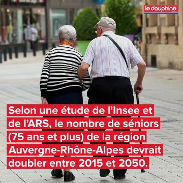 Région Auvergne-Rhône-Alpes : deux fois plus de séniors en 2050 ?