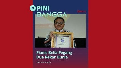 Pianis Belia Pegang Dua Rekor Dunia