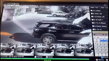 Indian man dodges bullets when muggers open fire with handguns