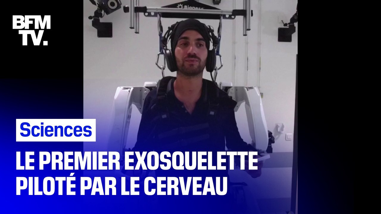 Pour la première fois, Thibault, tétraplégique, a pu remarcher .. grâce à un exosquelette connecté à son cerveau