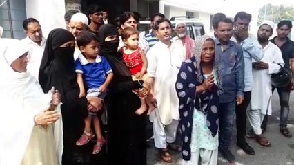 महिला ने पति समेत ससुरालवालों के खिलाफ दर्ज करवाई रेप की रिपोर्ट, एसएसपी ऑफिस पर हंगामा