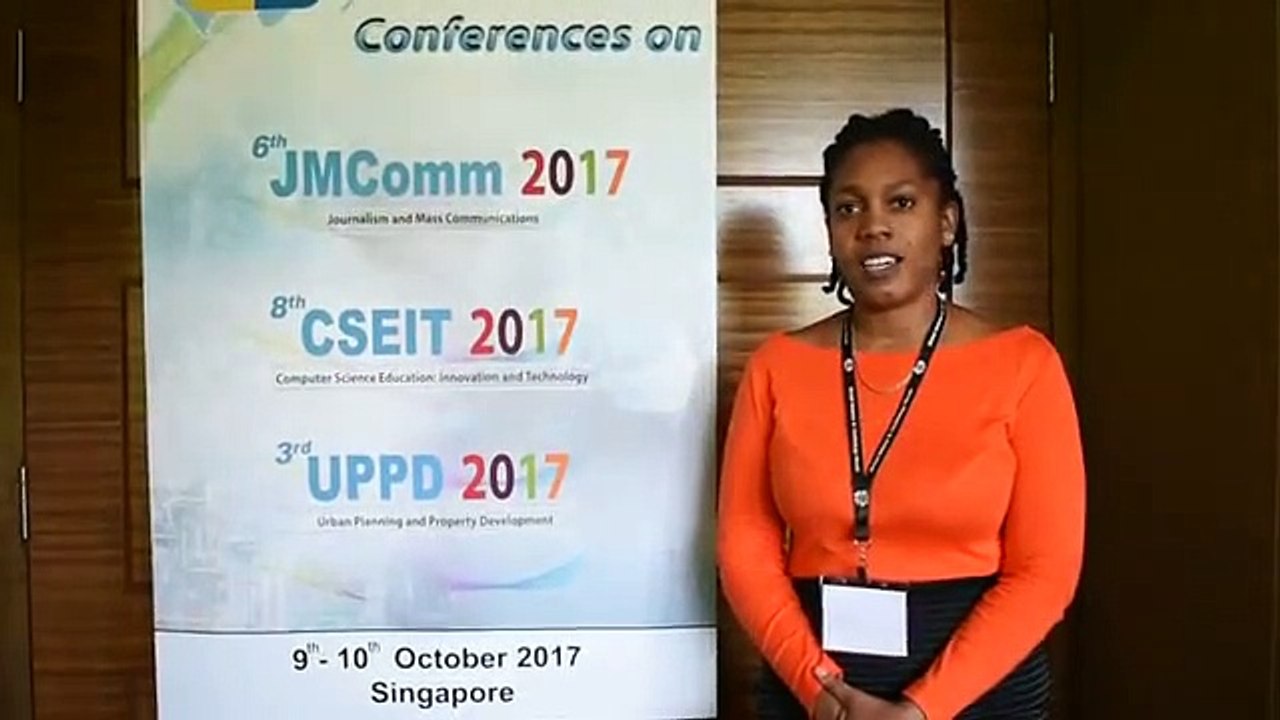 Macherie Grant at UPPD Conference 2017 by GSTF Singapore