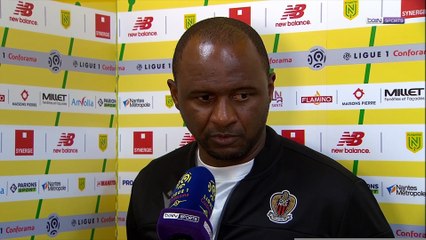 Patrick Vieira : "On a manqué d'intensité et agressivité"