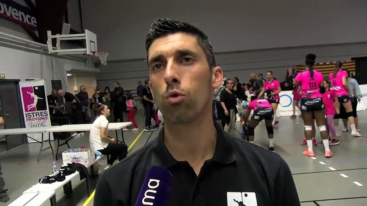 André Sa après la victoire d'Istres Volley contre Nîmes