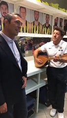 Erkan Karaca'dan başkan Ali Koç'a resital...