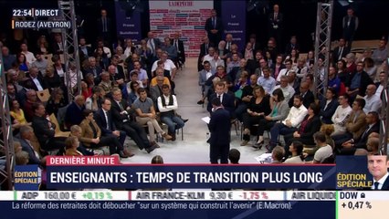 Emmanuel Macron défend sa réforme sur les retraites à Rodez - 03/10