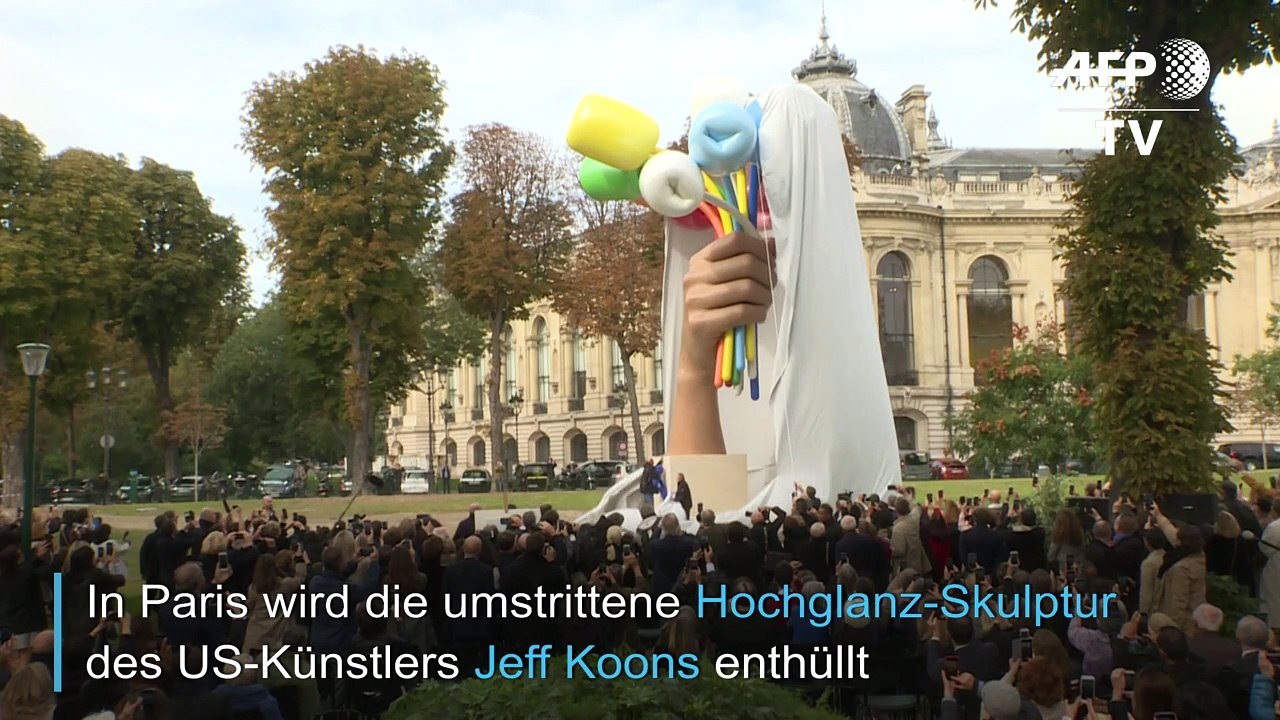 Koons 'Tulpenstrauß' erinnert an Anschlagsopfer von Paris