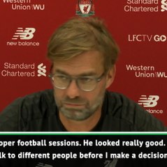 Klopp confirms Alisson return to training