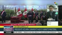 Pdte. de Perú, Martín Vizcarra, juramenta nuevo Gabinete Ministerial