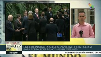 Primer ministro ruso realiza visita oficial a Cuba
