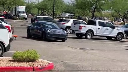 Driver-less Car Chased Down