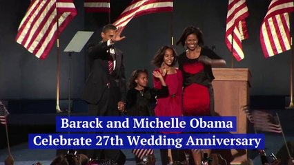 Barack and Michelle Obama Celebrate 27th Wedding Anniversary