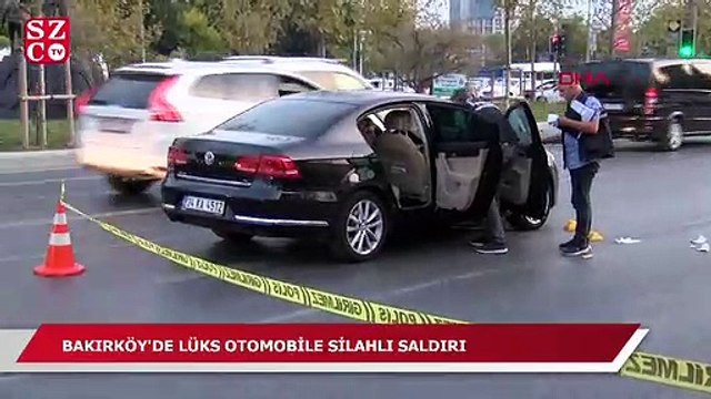 Bakırköy'de lüks otomobile silahlı saldırı!