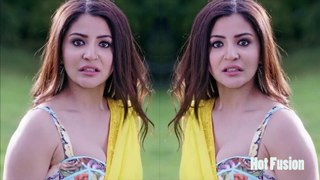 Anushka Sharma Hot Edit in Saffron Saree