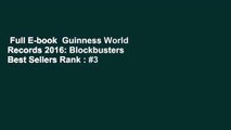 Full E-book  Guinness World Records 2016: Blockbusters  Best Sellers Rank : #3