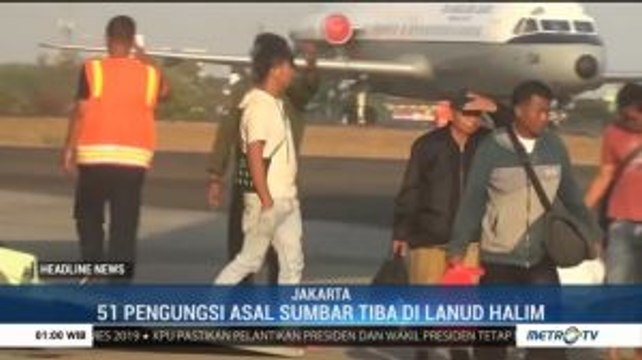 51 Pengungsi Wamena Asal Sumbar Tiba di Halim