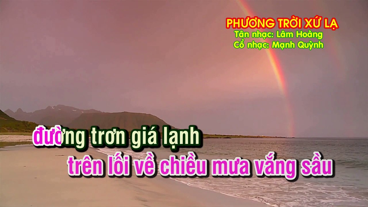 PHƯƠNG TRỜI XỨ LẠ Tân Cổ KaraOke Song Ca Tân nhạc- Lâm Hoàng - Cổ nhạc- Mạnh Quỳnh