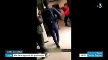 La vidéo choc d'un professeur du lycée de la Tourelle, à Sarcelles dans le Val-d'Oise, agressé à coups de poing par un élève