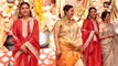 Kajol stuns in red & silver suit for Durga Puja celebrations;Watch video | Boldsky