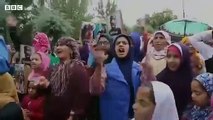 On Friday 4th October after Jummah prayers in #Soura, where local Kashmiri people have prevent Indian forces from entering their neighbourhoods since 5th August 2019