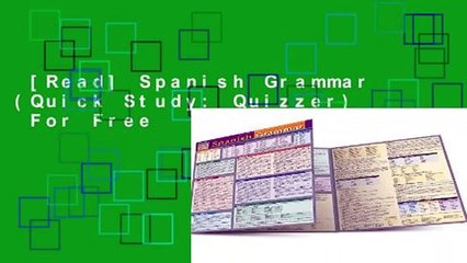 [Read] Spanish Grammar (Quick Study: Quizzer)  For Free