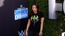 Francia Raisa WWE 20th Anniversary Celebration Event Blue Carpet