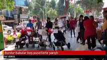 Burdur babalar boş pusetlerle yarıştı