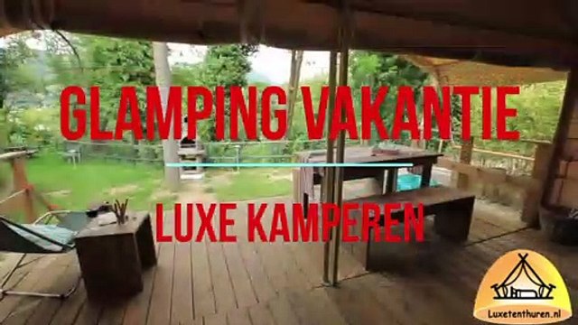 Glamping met luxe accomodaties Luxe glamping vakantie is kamperen op een camping