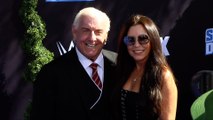 Ric Flair and Wendy Barlow WWE 20th Anniversary Celebration Event Blue Carpet