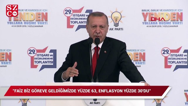 Erdoğan: Faiz biz göreve geldiğimizde yüzde 63, enflasyon yüzde 30'du