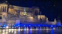 Roma - I poliziotti esprimono la loro vicinanza e il loro dolore per i colleghi caduti a Trieste (04.10.19)