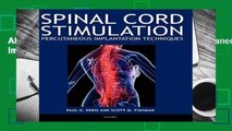 About For Books  Spinal Cord Stimulation: Percutaneous Implantation Techniques  For Free