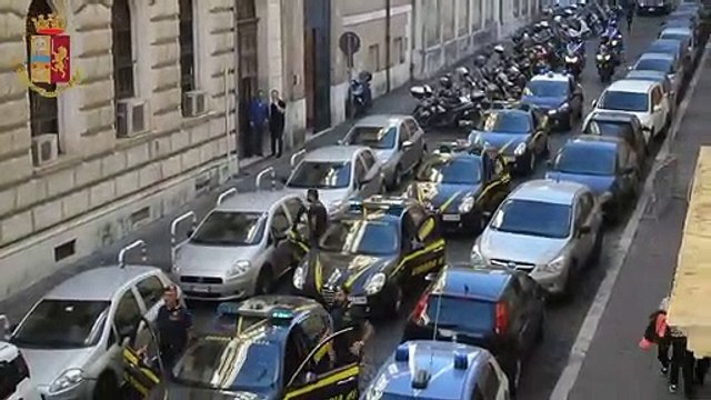 Roma - Poliziotti uccisi a Trieste, l'omaggio dei colleghi -1- (05.10.19)