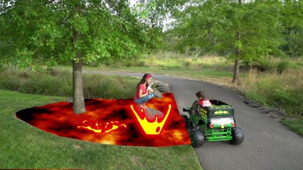 FLOOR IS LAVA rescue mission with Elias