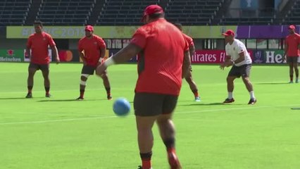 Tonga prepare for France with tennis and football
