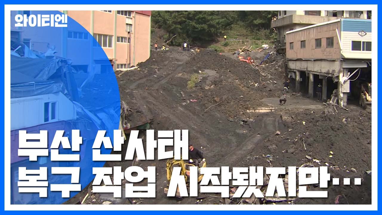 부산 산사태 토사 2만 3천 톤 유실...갈 길 먼 복구 / YTN