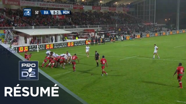 PRO D2 - Résumé Biarritz-Mont-de-Marsan: 23-12 - J06 - Saison 2019/2020
