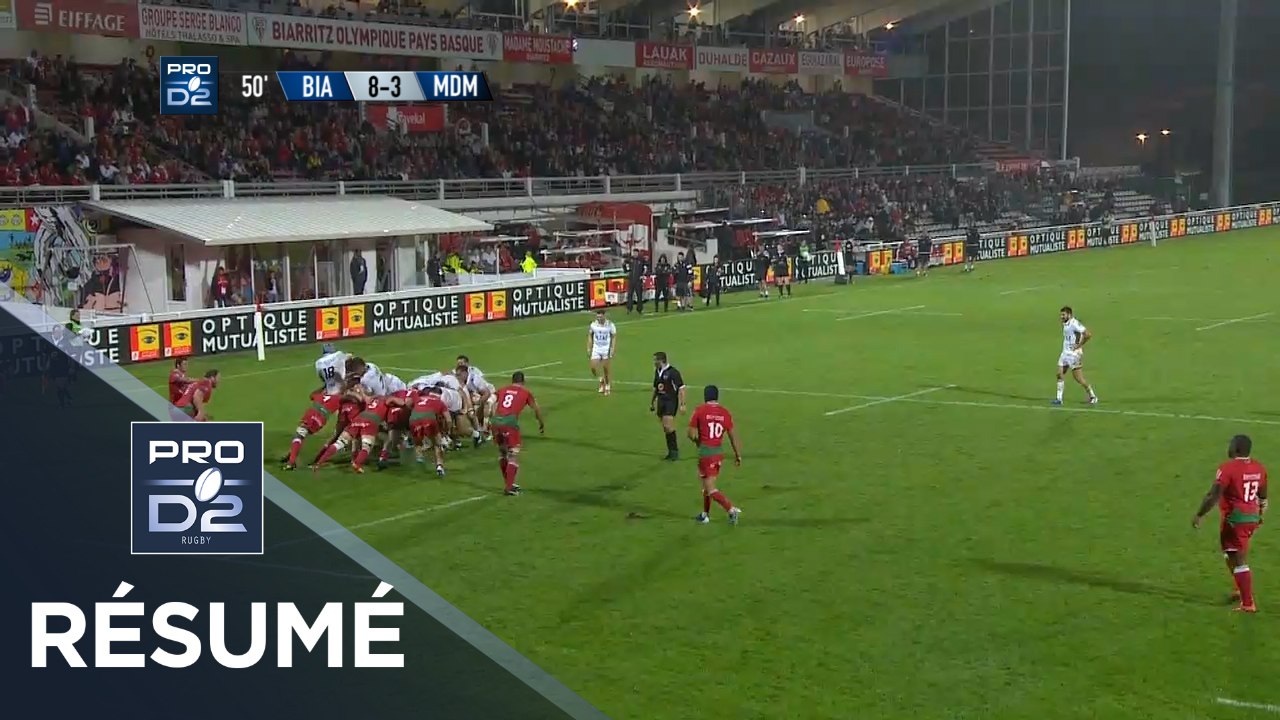 PRO D2 - Résumé Biarritz-Mont-de-Marsan: 23-12 - J06 - Saison 2019/2020