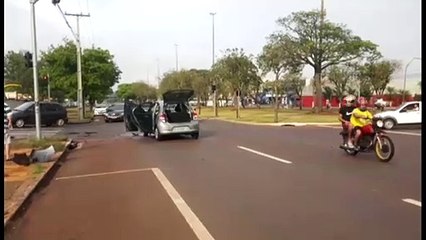 Forte batida é registrada na Avenida Tancredo Neves