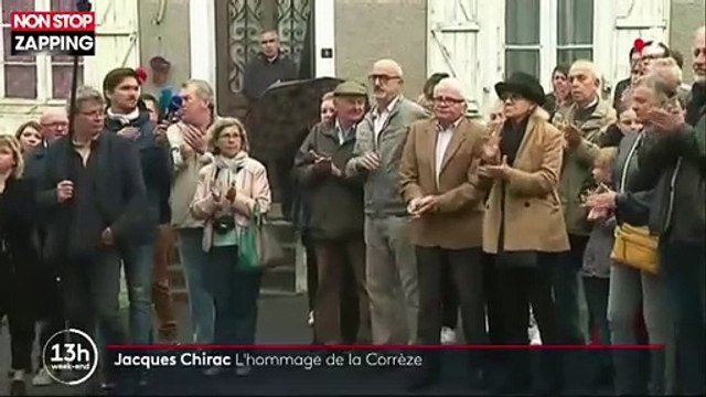 Jacques Chirac mort : Sa fille Claude en larmes lors de l'hommage à son père en Corrèze (vidéo)