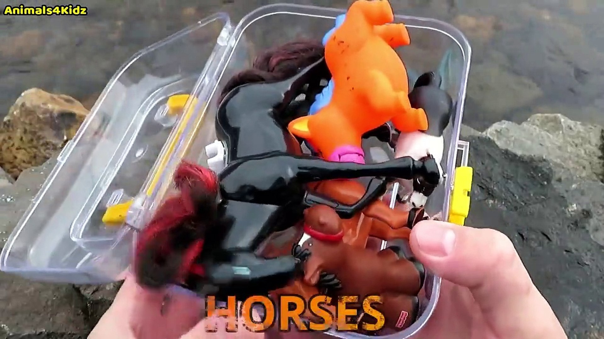 Horses For Kids Box Full Of Toys Farm Animals Schleich Toy Videos For Kids  Old MacDonald Farm Song - video Dailymotion